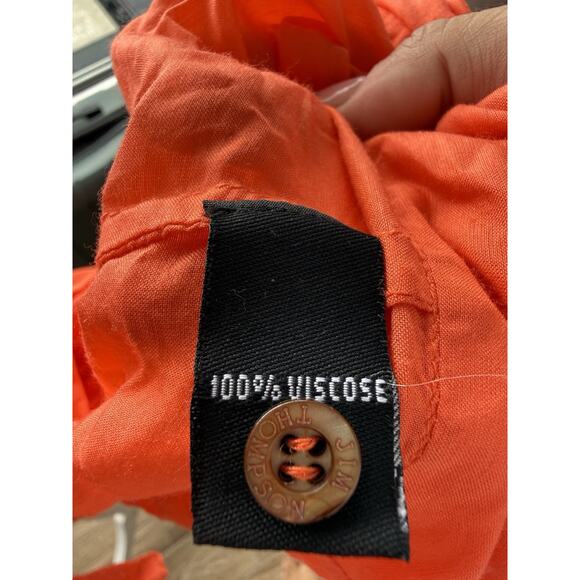 Jim Thompson Coral Kaftan Midi Dress Beach Cover Up Size XXL - Picture 11 of 12